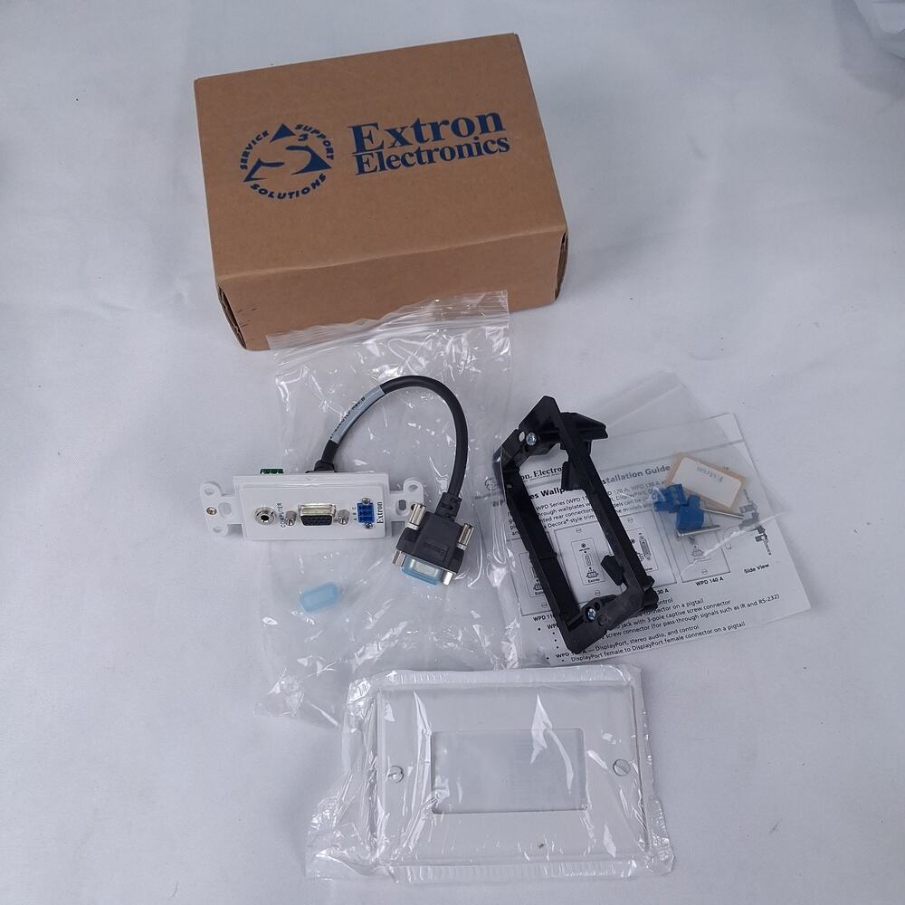 Extron WPD 140 A VGA Stereo Audio Control Wall Plate 70-766-23 New